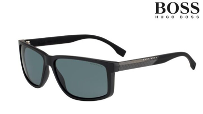Pre-owned Hugo Boss Sunglasses 0833/s (hwmra) - Matte Black Carbon Rrp-£249