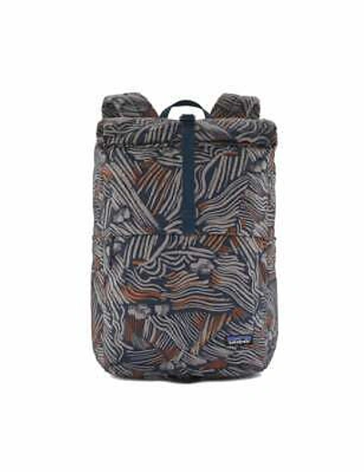 Pre-owned Patagonia Unisex Arbor Roll Top Pack 30l - Hut To Hut Multi: Navy