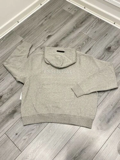 Pre-owned Fear Of God Essentials Hoodie  Ss21 Heather Oat