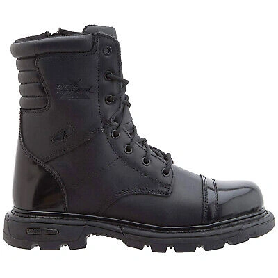 Pre-owned Thorogood Mens Boots 8 Inch Side Zip Jump Combat Utility Leather