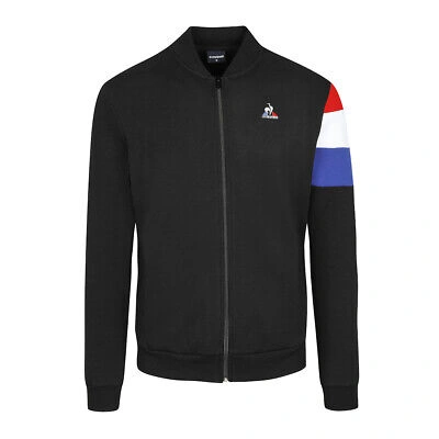 Pre-owned Le Coq Sportif Mens  Tricolour No.1 Full Zip Sweatshirt