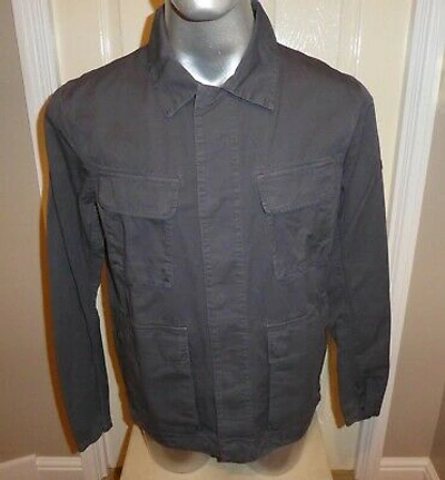 Pre-owned Barbour International Dion Casual Shirt Jacket In Dusk Grey Medium Rrp £189