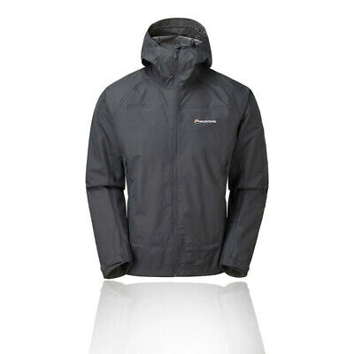 Pre-owned Montané Montane Mens Meteor Jacket Top Grey Sports Outdoors Full Zip Hooded Waterproof
