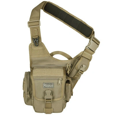 Pre-owned Maxpedition Combat Fatboy Versipack Shoulder Sling Bag Army Molle Day Pack Khaki