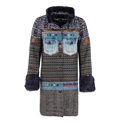 Pre-owned Desigual Women's Abrig Sabrina Coat Pn: 18wwewa3