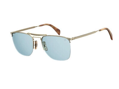 Pre-owned David Beckham Sunglasses Db 1001/s J5g/qz Blue Gold Authentic