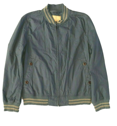 Pre-owned Hugo Boss Mens Blue Designer Denim Suit Bomber Jacket Coat Top Medium £280