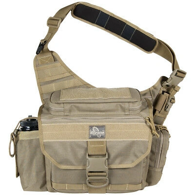 Pre-owned Maxpedition Mongo Versipack Ccw Messenger Shoulder Bag Everyday Carry Pack Khaki