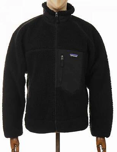 Pre-owned Patagonia Men's Classic Retro-x Fleece Jacket - Black W/black