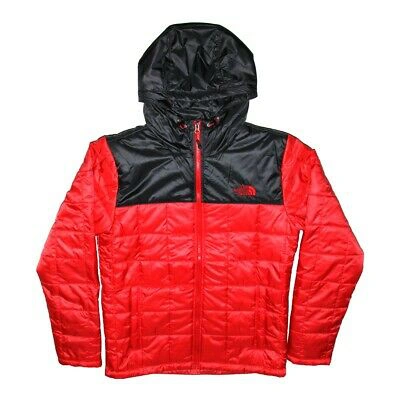 Pre-owned The North Face Mens Tnf Red Square Synth Hooded Jacket Padded Coat