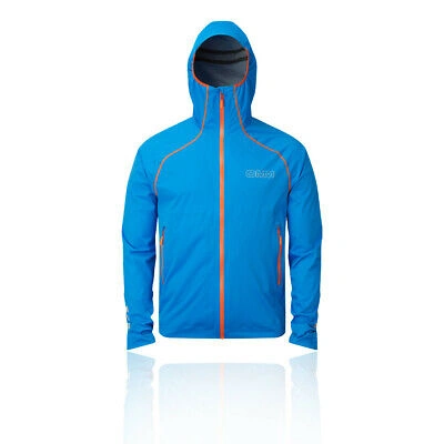 Pre-owned Omm Mens Kamleika Running Jacket Top Blue Sports Full Zip Hooded Waterproof