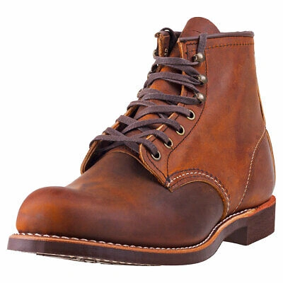 Pre-owned Red Wing Shoes Red Wing Blacksmith Heritage Mens Copper Casual Boots - 8 Uk