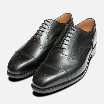 Pre-owned Tricker's Kensington Black Oxford Trickers Brogues