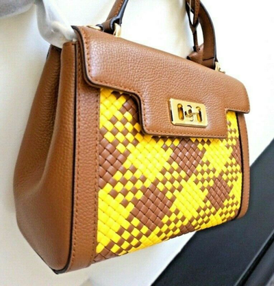 Pre-owned Michael Kors Karson Mini Satchel / Crossbody Bag 35t8gkrs5l