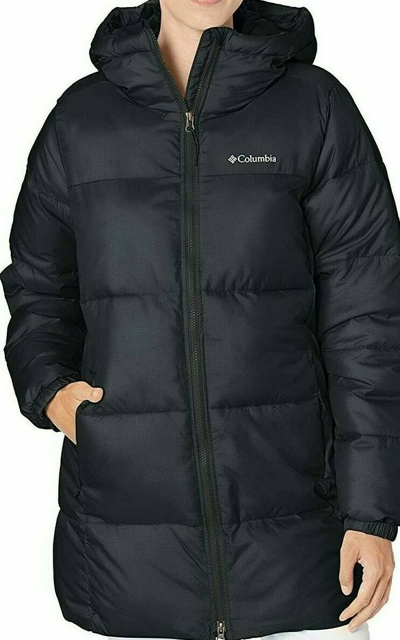 Pre-owned Columbia Women's Puffect Mid Hooded Jacket Insulated