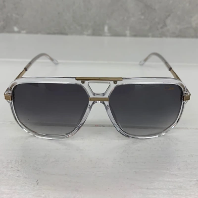 Pre-owned Cazal Sunglasses  6025/3 003 58 12 145 Crystal Gold Grey Gradient Lens 100% Authe