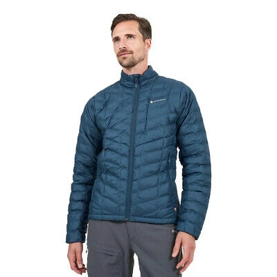 Pre-owned Montané Montane Mens Icarus Micro Jacket Top Blue Sports Outdoors Full Zip Warm