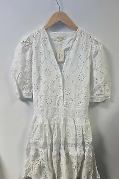 Pre-owned Maje White Summer Dress - Size 38 Eu
