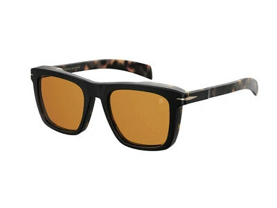 Pre-owned David Beckham Sunglasses Db 7000/s Wr7/w7 Black Orange
