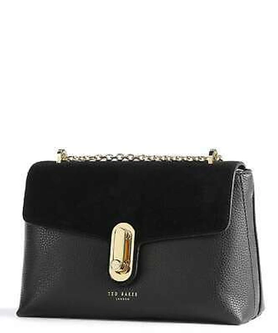 Pre-owned Ted Baker Naomie Twist Lock Shoulder Bag Black