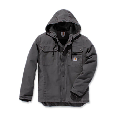 Pre-owned Carhartt Men's Barlett Jacket - Gravel