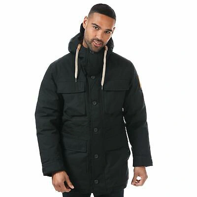 Pre-owned Timberland Men's  Expedition Field Parka Dv In Black