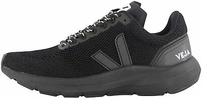 Pre-owned Veja Marlin V-knit Men's Eco-friendly Lifestyle Trainers, Full Black