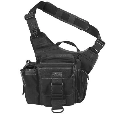 Pre-owned Maxpedition Jumbo Versipack Molle Army Police Security Shoulder Sling Pack Black