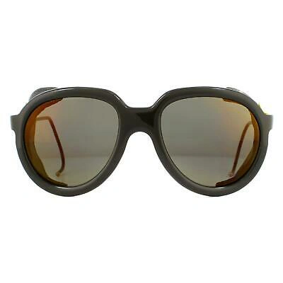 Pre-owned Moncler Sunglasses Ml0003 50g Dark Brown Brown Mirror