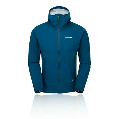 Pre-owned Montané Montane Mens Minimus Stretch Ultra Jacket Top Blue Sports Running Full Zip