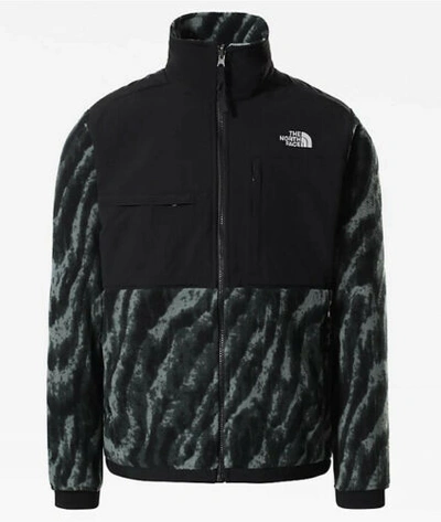 Pre-owned The North Face Denali 2 Tiger Print Fleece Sherpa Jacket Green Uk Size Small