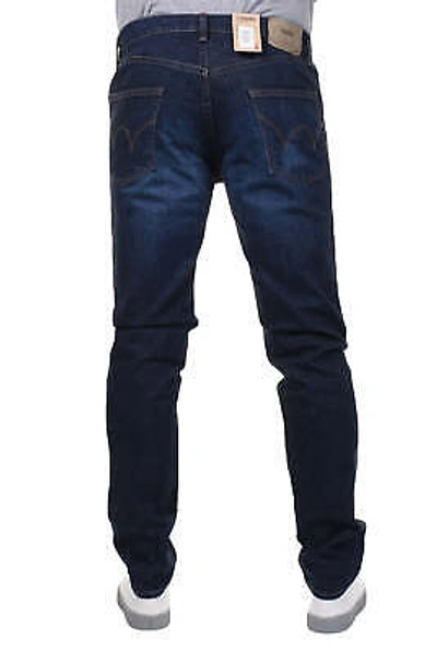 Pre-owned Edwin Jeans Slim Tapered Kaihara Pure Indigo Stretch Denim Dark Blue Used