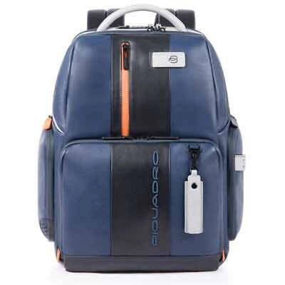 Pre-owned Piquadro Original  Backpack Urban Male Blue-grey - Ca4550ub00bm-blgr
