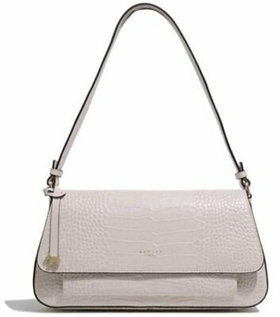 Pre-owned Radley Vale Close Croc Shoulder Bag, Blush H2809546