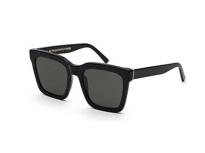 Pre-owned Retrosuperfuture Sunglasses Ur1 Handmade In Italy Black