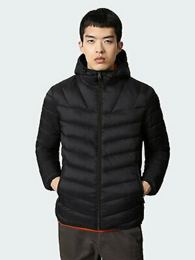 Pre-owned Napapijri Men's Aerons 2 Hooded Jacket In Black