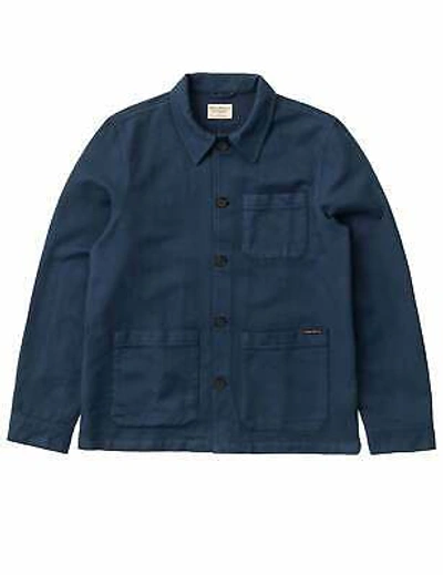 Pre-owned Nudie Jeans Men's Barney Worker Jacket - Indigo Blue