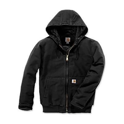 Pre-owned Carhartt Men's Duck Active Jacket - Black