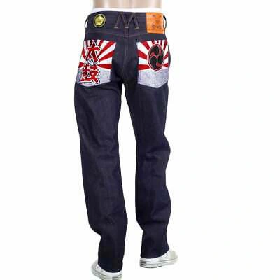 Pre-owned Yoropiko Taiko Flag Denim Jeans Yoro0663