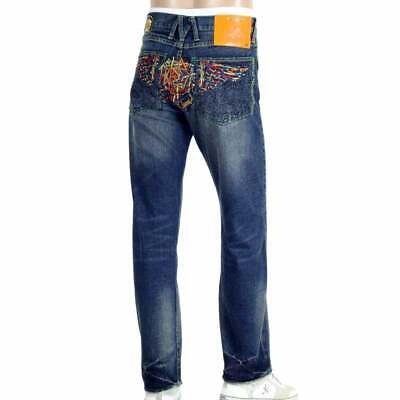 Pre-owned Yoropiko Jeans Vintage Washed Pencil Skull Denim Jean Yoro9172