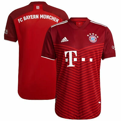 Pre-owned Adidas Originals Bayern Home Authentic Football Summer Sport Shirt T-shirt Tee Top 2021-22