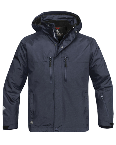 Pre-owned Stormtech Mens Jacket Waterproof Windproof 3 In 1 Hooded Fleece Coat Navy