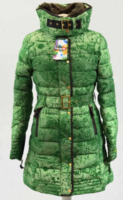 Pre-owned Desigual Abrig Roxana Winter Warm Bright Colours Jacket Coat 40/12