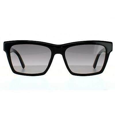 Pre-owned Saint Laurent Sunglasses Sl M104 001 Shiny Black Grey Gradient