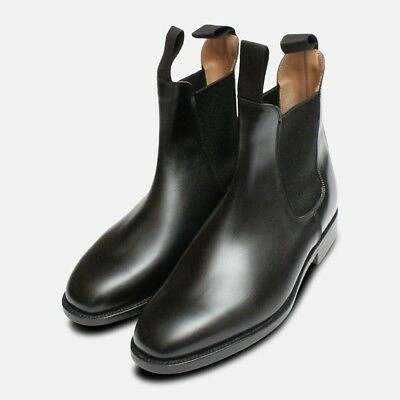 Pre-owned Tricker's Trickers Black Ladies Lily Elastic Chelsea Boots