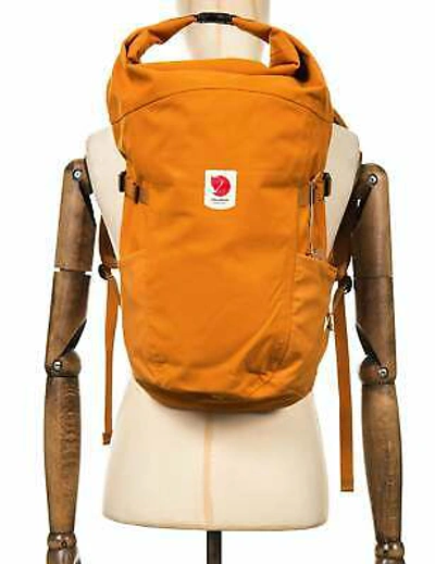 Pre-owned Fjall Raven Fjallraven Ulvo 23l Rolltop Backpack - Red Gold