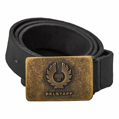 Pre-owned Belstaff Phoenix Fashionable Casual Wear Leather Belt Black