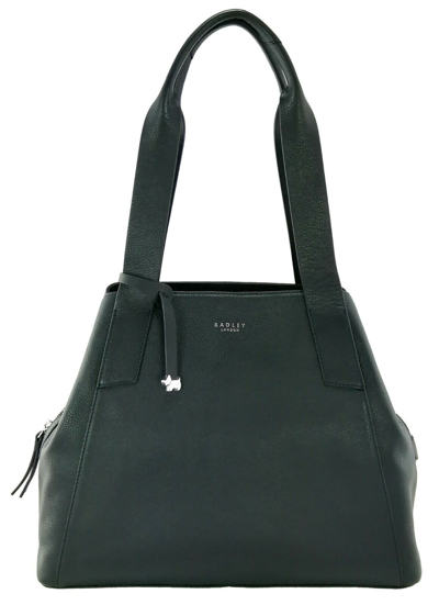 Pre-owned Radley Shouder Bag Navy Dark Blue Ink Medium Handbag Leather Baylis Road Rrp£239