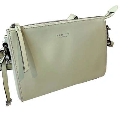 Pre-owned Radley Selby Street Spearmint Green Leather Cross Body Strap Bag