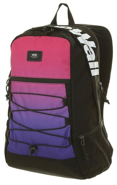 Pre-owned Vans Snag Plus Backpack Heliotrope Black Rucksack Bag